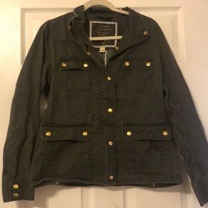 J.Crew Relaxed Boyfriend Field Jkt - Dark Green